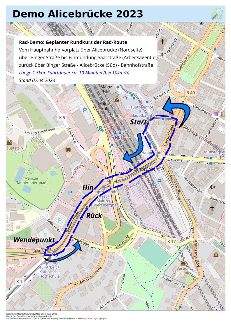 230402_Raddemo-Alicebruecke_geplanter-Rundkurs