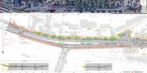 Plan der Mombacher Straße zum aktuellen Bestand